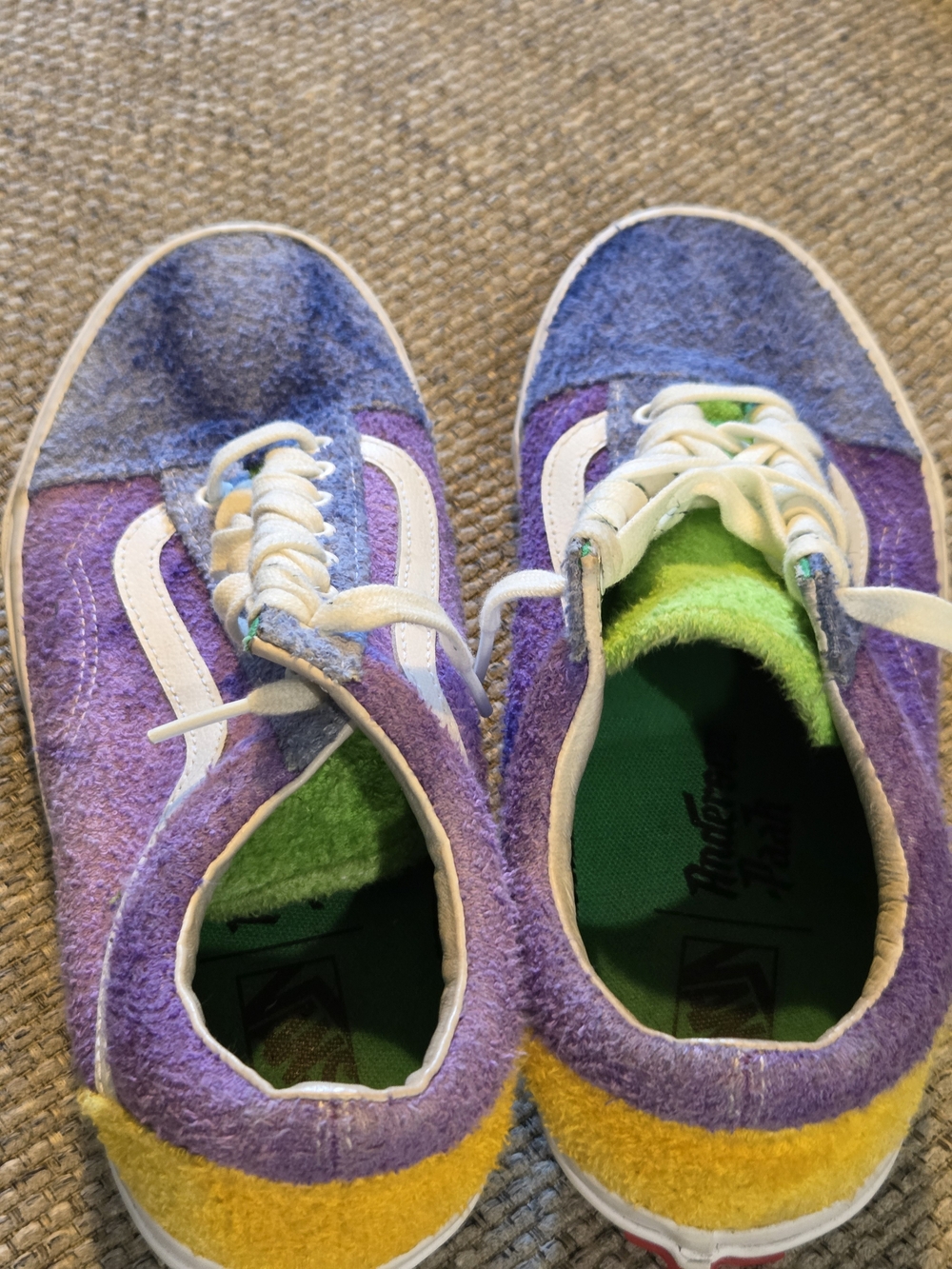 Vans Colorblock Purple, Blue & Yellow Low-Top Sneakers
